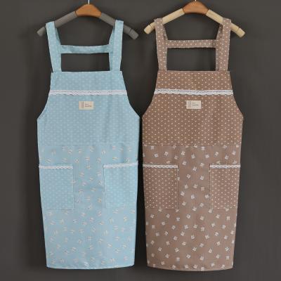 China Eco-friendly Promotion Cooking Multifunctional Canvas Adults Kitchen Chef Apron BBQ Cotton Apron for sale