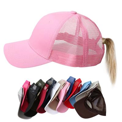 China JOINT Gorras 5 Panel High Quality Women's Soft Hat Sports Baseball Cap Embroidered Mesh Trucker Hat for sale