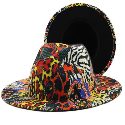 China Women's plus size fendora plush polyester camouflage fedora hats stylish hats fedora hats for sale