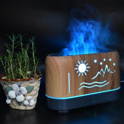 China Simulation Home Flame Led Lightweight Portable Humidifier Air Defuser for sale