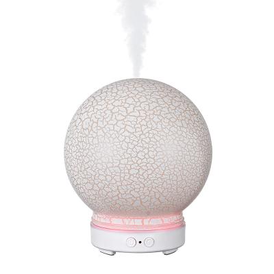 China Home Portable Small Round Air Humidifier Machine Luxury Ultrasonic Essential Oil Diffuser for sale