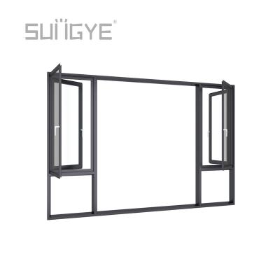 China Magnetic Fireproof Screen Home Windows Dust Burglar Hurricane Proof Soundproof Home Window for sale