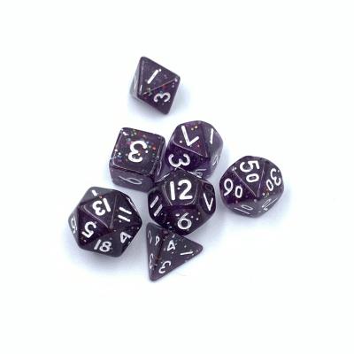 China Mini dies wholesale polyhedral d6 dice rpg custom colored dark purple dies dnd mini acrylic plastic dies for sale