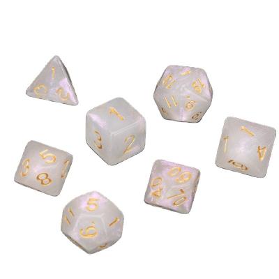 China Wholesale Board Game Accessories Dice Custom Design Polyhedral Dice Dungeon And Dragon Game Set Dice for sale