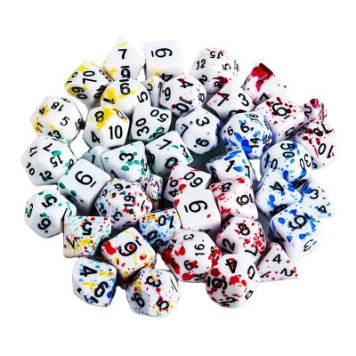 China Board Game Accessories Wholesale Glitter Dies For Orienter Dnd Polyhedral Die Sets Table Game Acrylic Dies for sale