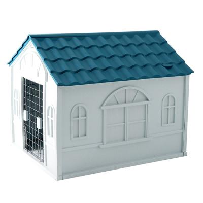 China Breathable Chinese Factory Pet Kennel Outdoor Indoor Outdoor Plastic Large House for sale