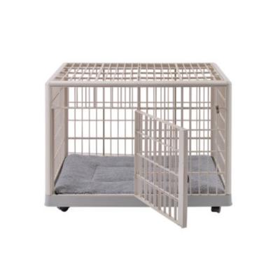 China Factory Hot Selling Dog Cages Breathable For Crate With Wheels Stainless Steel Metal Crates for sale