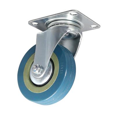 China PIVOT Hot Sell Light Weight Cart 3 Inch Gray Rubber Universal Caster Rubber Wheel for sale