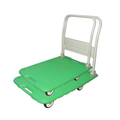 China 150kg 300kgs industrial portable plastic platform platform trolley price for sale