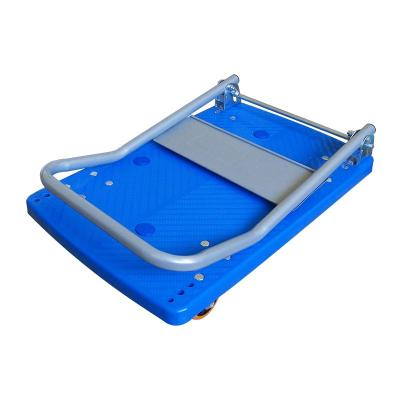 China 150kg 300kg Folding Cart PX-150 PX-300 Industrial Heavy Duty Plastic Foldable Hand Cart Platform Trolley for sale