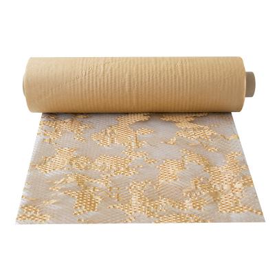 China WOPACK Recyclable Wholesales Protective Filling Recyclable Kraft Paper Roll Cushion Wrapping Honeycomb Paper for sale