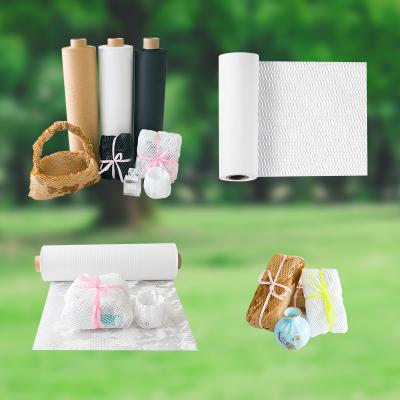 China Biodegradable Star Supplier Eco-Friendly Honeycomb Kraft Wrap Roll Filling Null Filling Packaging for sale