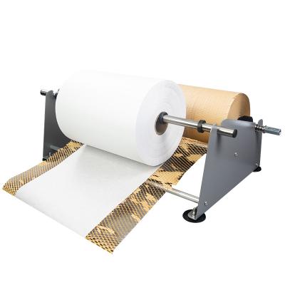 China Manufacturer HP-S2 30-50CM Recycled Professional Suitable Protective Cushion Pad Honeycomb Paper Wrap Dispenser Kraft Paper Rolls Materials for sale