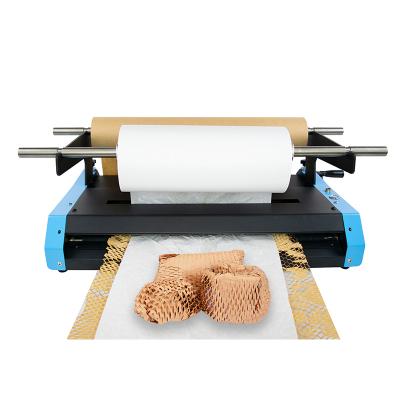 China Recycled Materials Cost Effective Multifunctional Packaging Filled Kraft Paper Honeycomb Wrapping Paper Dispenser for sale