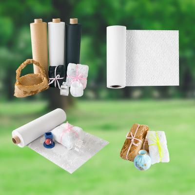 China Biodegradable Eco-Friendly Sustainable Save Storage Space Cushion Vacuum Filling Kraft Roll Package Paper Honeycomb Envelope for sale