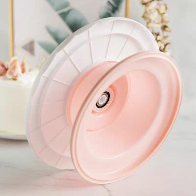 China Wholesale High Quality Plastic Rotating ABS Turntable Stand Cake Decoration for sale