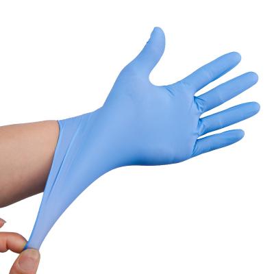 China Food Contact Grade CE Approved Disposable-Gloves Manufacturers Powder Free Medical Exam Nitrile-Gloves for sale