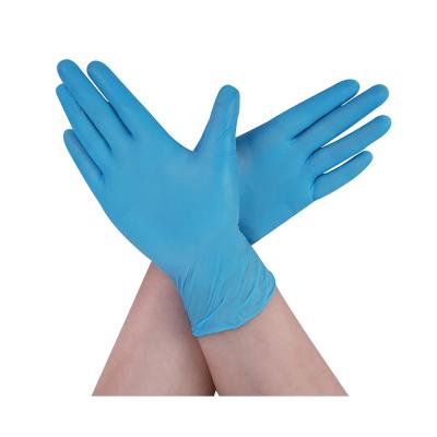 China Food Contact Grade Powder Free Nitrile Disposable Examination-Gloves With CE En455 for sale