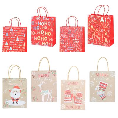 China Recyclable Paper Bag Stand Bags Favor Gift Wrapping Paper Open Top Treat Gift Bag for sale