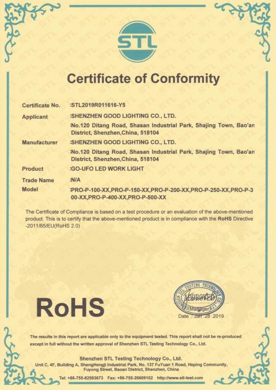 RoHS - Shenzhen Good Lighting Co., Ltd.