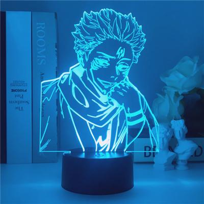 China Modern Creative RGB Gifts Custom Design Cute Jujutsu Kaisen Gojo Satoru Night Lights For Bedroom for sale