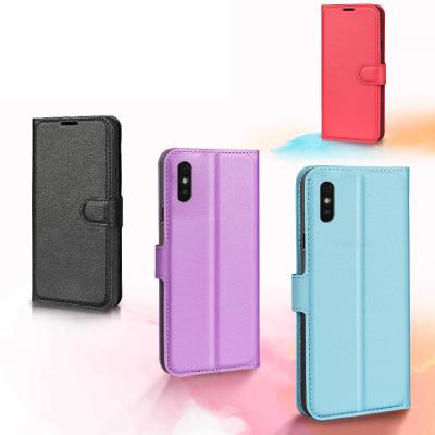 China Anti-drop For Redmi 9A Lychee Pattern Leather Phone Case for sale