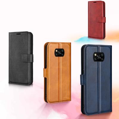 China Anti-drop For Xiaomi Poco X3/X3 NFC/X3 Pro Cube Buckle Leather Phone Case for sale