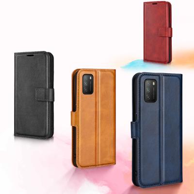 China Anti-fall For Xiaomi Poco M3 Cube Buckle Leather Phone Case for sale