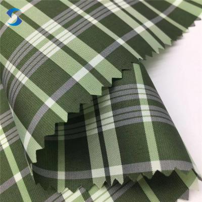 China Waterproof Yarn Dyed Woven Taffeta 100% Polyester 100 Polyester Lining Yarn Dyed TAFFETA Fabric for sale