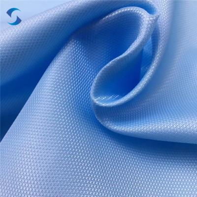 China Waterproof 300T Taffeta Jacquard PU Coated Polyester Taffeta Fabric for sale