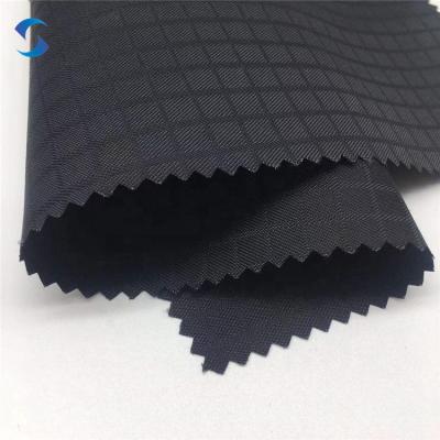 China 200d Ripstop Waterproof Nylon Fabric 200 Denier Ripstop PU Coated Waterproof Oxford Nylon Fabric for sale