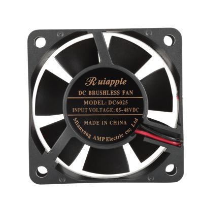 China Other High RPM 5V 12V 24V 6025 60X60X25mm DC Axial Flow Low Noise Brushless Fan for sale