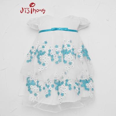 China Washable Pussy Babies Dressees with Full Embroidery for sale