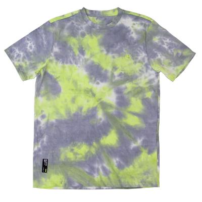 China Anti-wrinkle new arrival tie dye fabric short sleeve 100%cotton men's t-shirt for sale