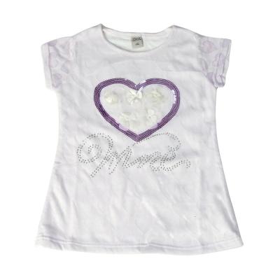 China Wholesale Anti-pilling Girl's T-shirt Summer Clothing Children Cloth Short Sleeve for sale