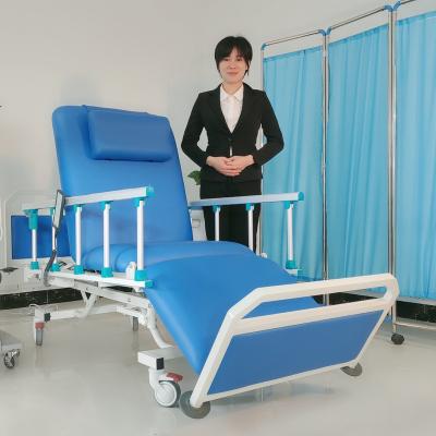 China Modern Functional Modern Blood Donation Bed Electric Hospital Bed With Table for sale