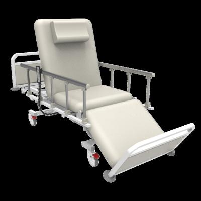 China Modern Functional White Hospital Bed With Side Rail for sale