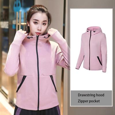 China Viable oversized yoga suit jacket women zippered chubby autumn and winter millimeter cardigan gym running loose fitting sports long sleeved t for sale