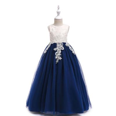 China Anti-Wrinkle In Stock High Quality Girls Dress Kids Party Ruffle Tulle Princess Puffy Wedding Flower Even Kids Dresses 4-12y for sale