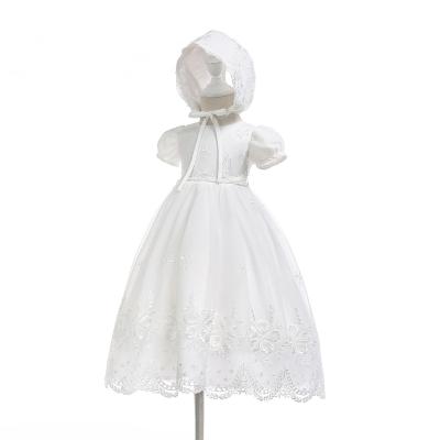 China Long Washable Lace Old Elegant Baptism Boutique Dresses Baby Baptism Birthday Party Wedding 0-12-24Month for sale