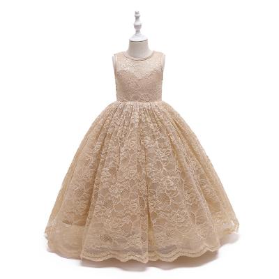 China Designer Kids Clothes Little Girl Washable Wholesale Hot Selling Ball Gowns Bridesmaids Dress Long Good Quality In Stock for sale