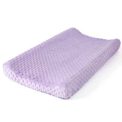 China Purple Minky Baby Diaper Cover Baby Diaper Cover Changing Changing Crib Cover Standard Hutch Cover for sale