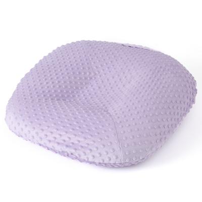 China Anti Dust Mite Good Embossing Minky Dot Sofa Blanket Orchid Petal Pillow Infant Comfort Infant Newborn Baby Pillow Set for sale