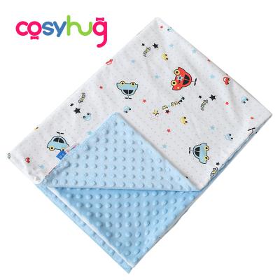 China Wholesale HOT Baby Double Layers Soft Comforter Cotton Stitch Baby Blankets Minky Blankets for sale