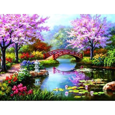 China Wholesale Diamond Painting 5D DIY Diamond Painting Landscape Home Decoration Craft Traditional Chinese Frame Lu-FY252 for sale