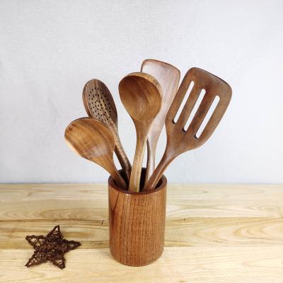 China Sustainable Xiangteng Customized Bamboo Direct Supply And Wooden Kitchen Cooking Tools 5 Shovels, Spoons And Forks for sale