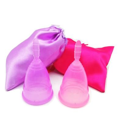 China Eco-Friendly Wholesale Reusable Silicone Menstrual Cup for sale