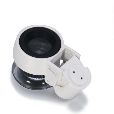 China ABS + Acrylic Lens Portable High Power 45X Cylindrical Magnifier Lighted Jewelry Identification Magnifier for sale