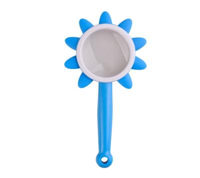 China Childish Sunflower 5X Magnifying Glass Kindergarten Science Experiment Handheld Magnifier Te koop