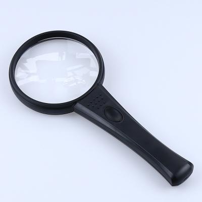 China ABS+ Hot Selling 332S 90MM Acrylic Portable Lens Handheld Reading Magnifier With LED Light for sale